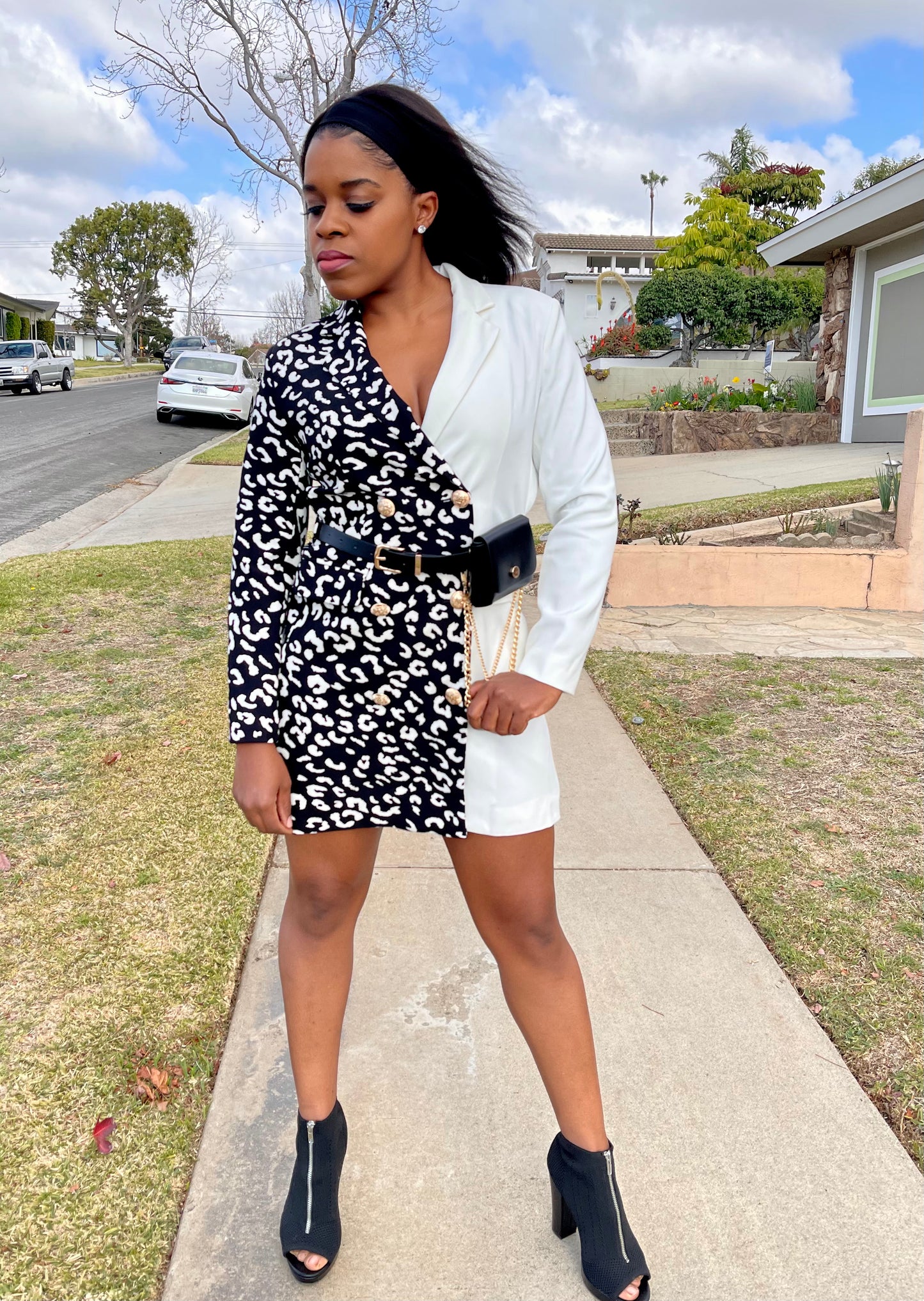 BASS LINE BLAZER DRESS