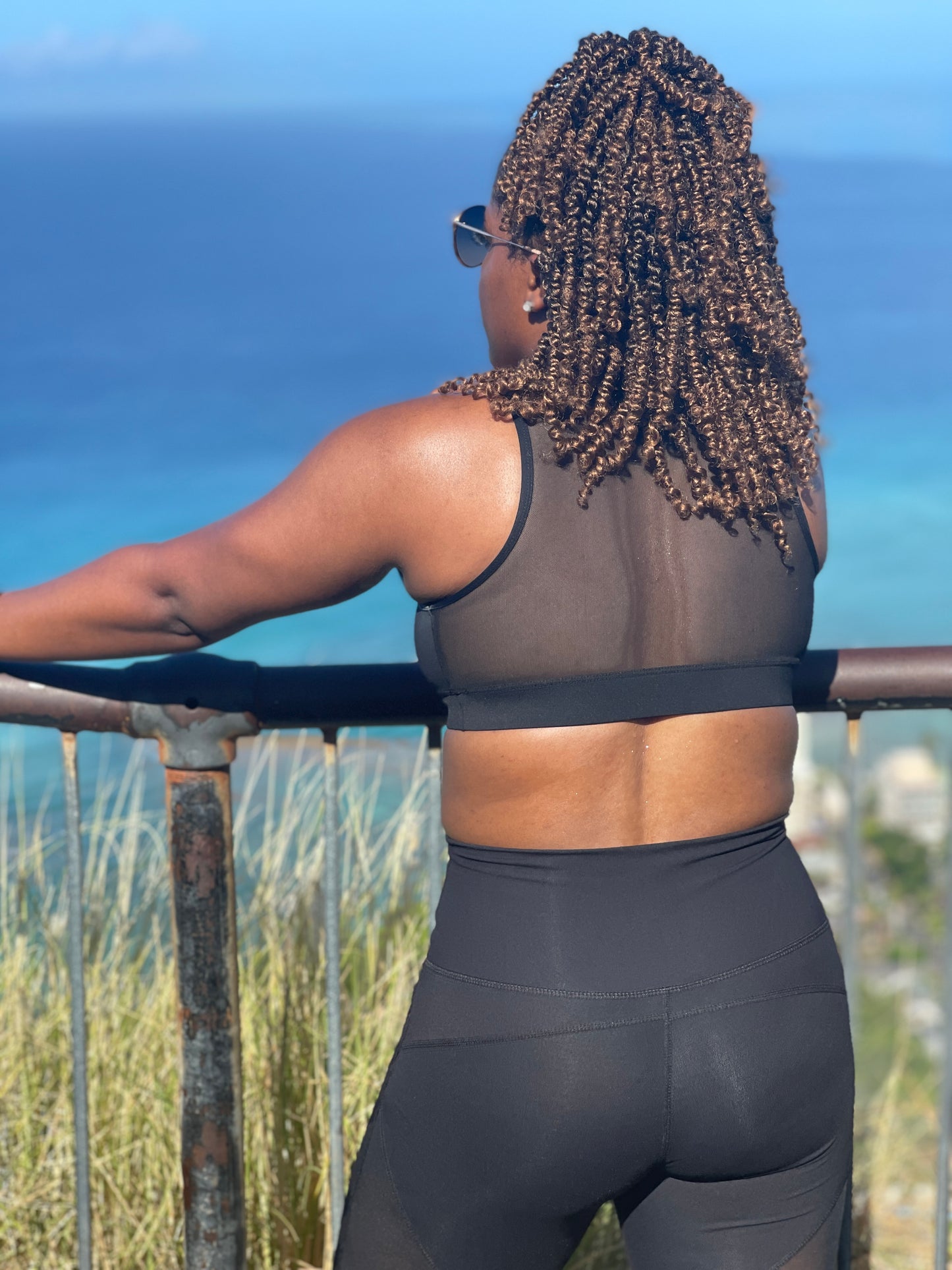 BLACK ACTIVE LACE SET