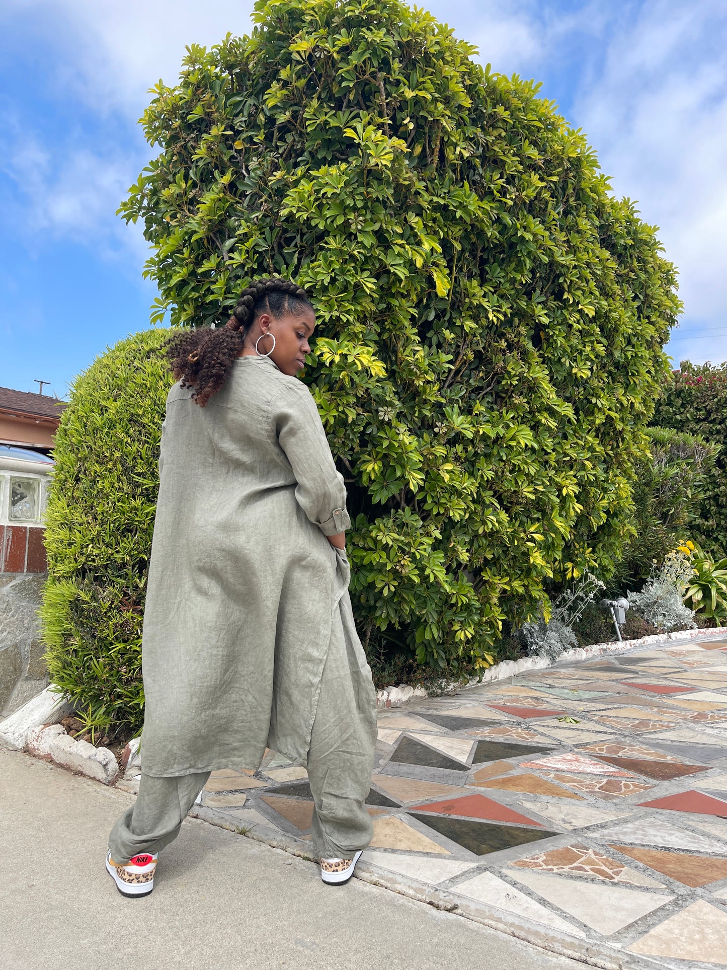 LUXURY LINEN HAREM SET