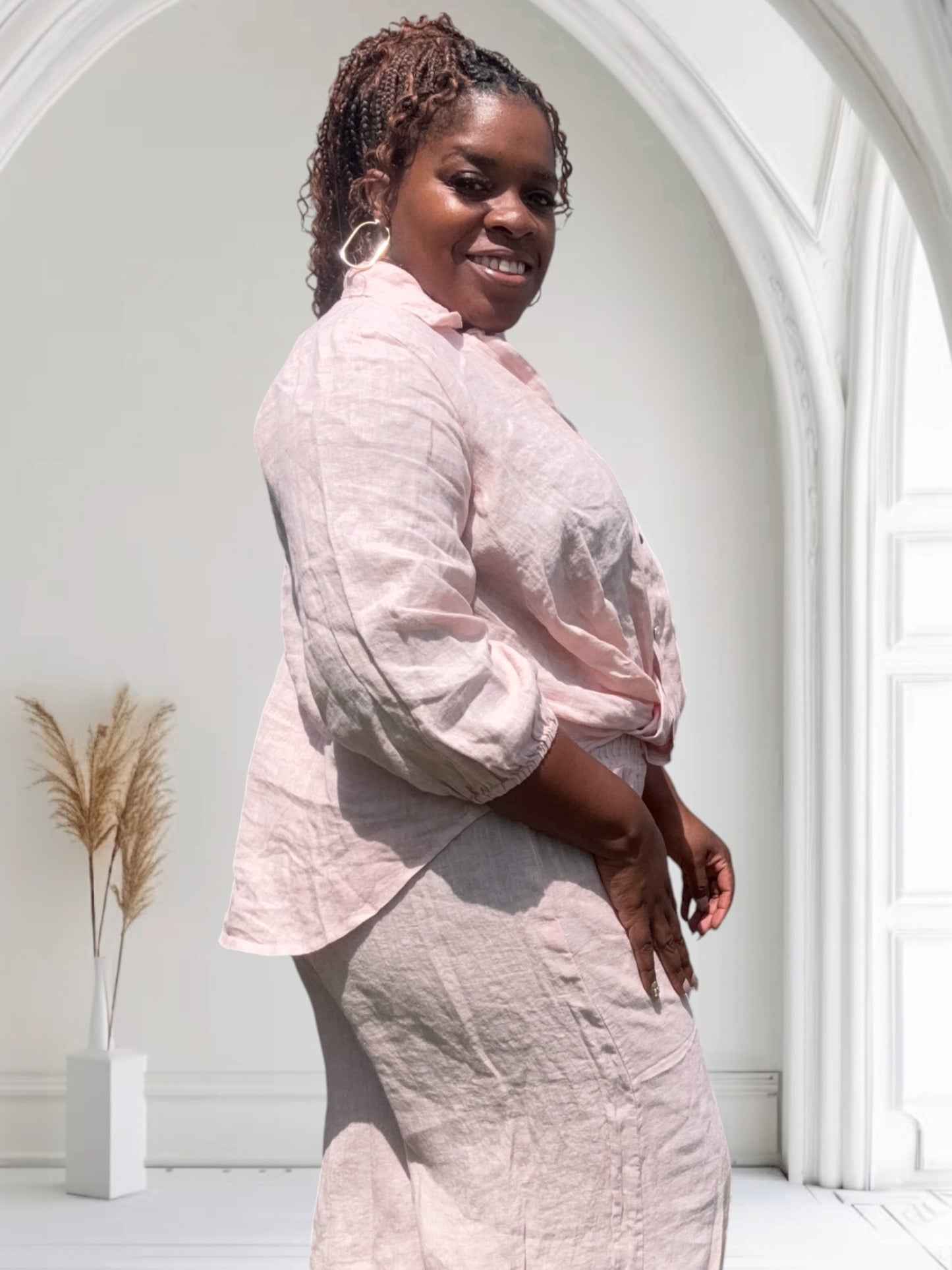 Linen elastic sleeve