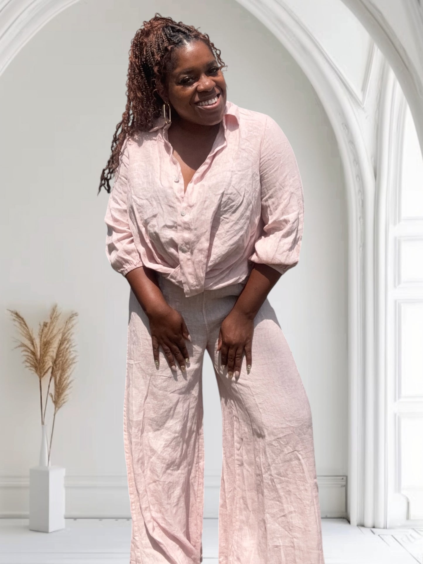 Linen elastic sleeve