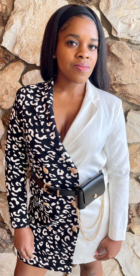 BASS LINE BLAZER DRESS
